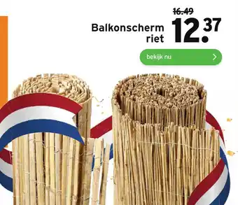 GAMMA Balkonscherm riet aanbieding