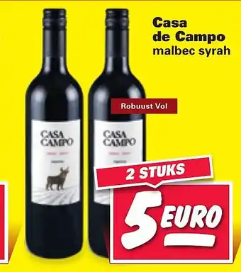 Nettorama Casa de campo malbec syrah aanbieding