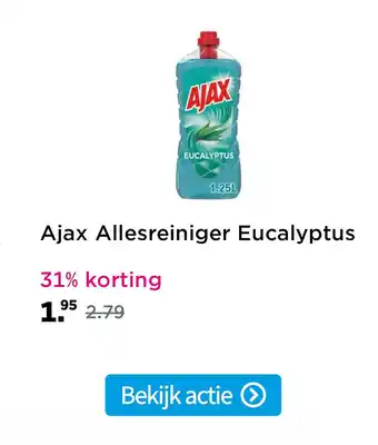 Plein.nl Ajax allesreiniger eucalyptus aanbieding