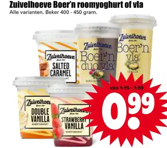 Dirk Zuivelhoeve boer'n roomyoghurt of vla aanbieding