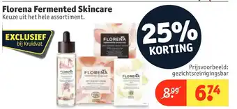 Kruidvat Florena fermented skincare aanbieding