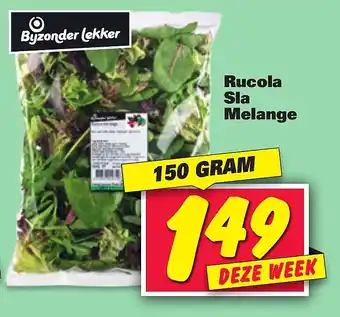 Nettorama Rucola ico sla melange 150 gram aanbieding