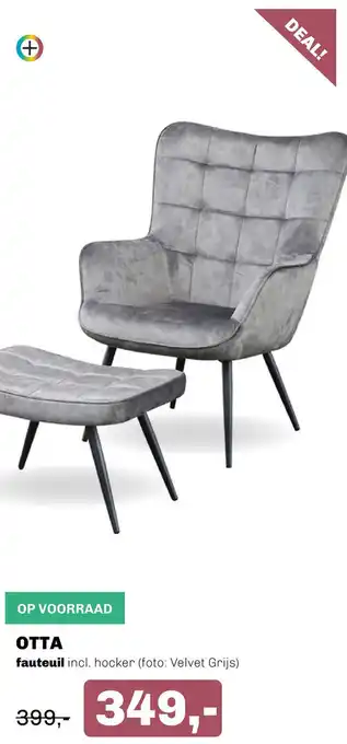 Trendhopper OTTA fauteuil aanbieding