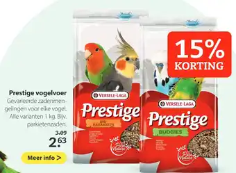 Pets Place Prestige vogelvoer aanbieding