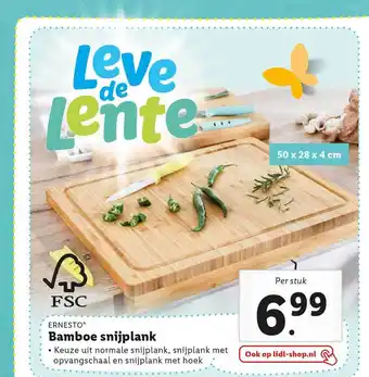 Lidl Ernesto Bamboe Snijplank aanbieding