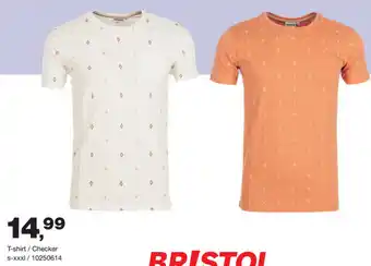 Bristol Checker T-shirt s-xxxl aanbieding