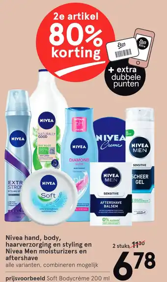 Etos Nivea 200ml aanbieding