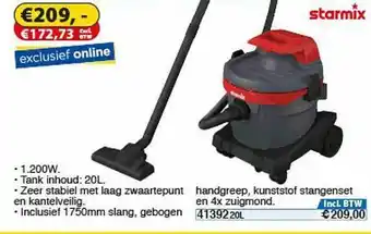 Toolstation Starmix Eswift 1220 HK Nat--Droogzuiger aanbieding