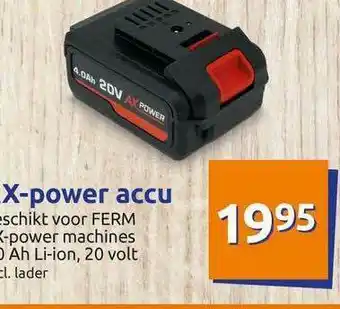 Action Ax-power Accu aanbieding