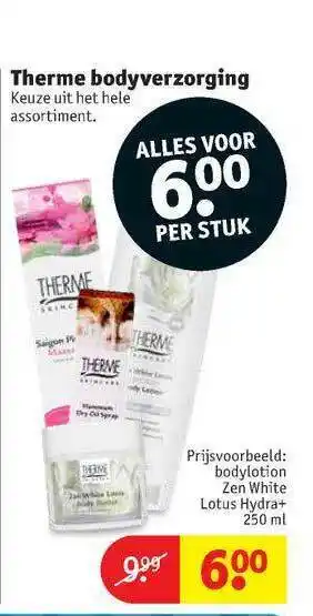 Kruidvat Therme Bodyverzorging 250ml aanbieding