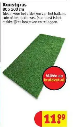 Kruidvat Kunstgras 80 X 200 Cm aanbieding