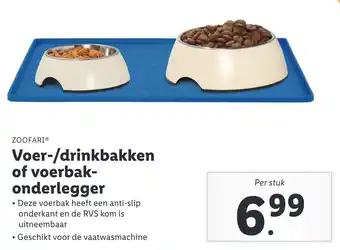 Lidl Voer-/drinkbakken of voerbak- onderlegger aanbieding