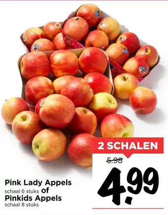 Vomar Voordeelmarkt Pink Lady Appels of Pinkids Appels aanbieding