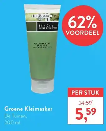 Holland & Barrett De Tuinen Groene Kleimasker 200ml aanbieding