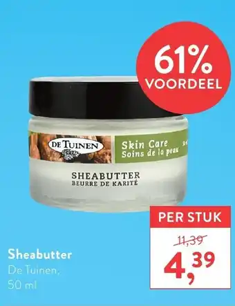 Holland & Barrett De Tuinen Sheabutter 50ml aanbieding