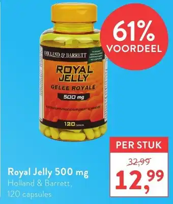 Holland & Barrett Holland & Barrett Royal Jelly 500mg 120 capsules aanbieding