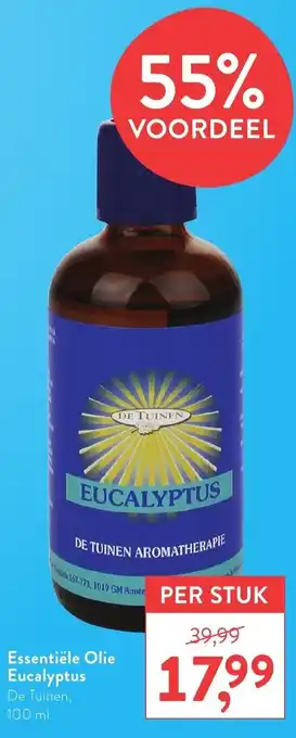 Holland & Barrett De Tuinen Essentiele Olie Eucalyptus 100ml aanbieding