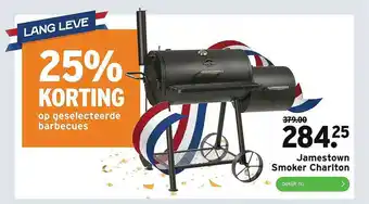 GAMMA Jamestown Smoker Charlton 25% Korting aanbieding