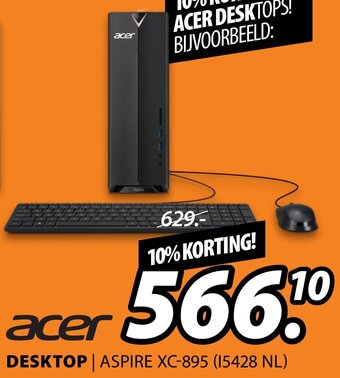 Expert Acer Desktop | Aspire XC-895 (I5428 NL) aanbieding