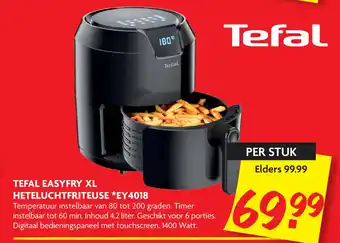 Dekamarkt Tefal Easyfry Xl Heteluchtfriteuse *Ey4018 aanbieding