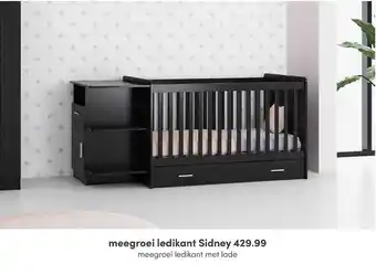 Baby & Tiener Meegroei Ledikant Sidney : Meegroei Ledikant Met Lade aanbieding