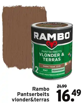 GAMMA Rambo Pantserbeits vlonder&terras aanbieding