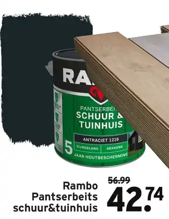 GAMMA Rambo Pantserbeits schuur&tuinhuis aanbieding