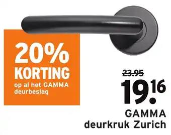 GAMMA GAMMA Deurkruk Zurich aanbieding