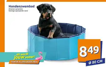 Action Hondenzwembad 80cm aanbieding