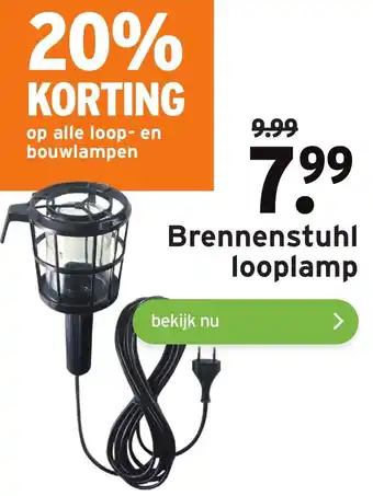 GAMMA Brennenstuhl looplamp aanbieding