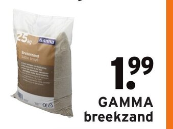 GAMMA GAMMA Breekzand 25kg aanbieding