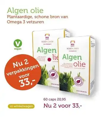 De Rode Pilaren Algen olie aanbieding