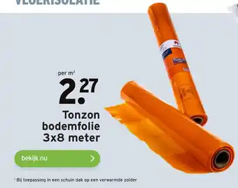 GAMMA Tonzon Bodemfolie 3x8 m aanbieding
