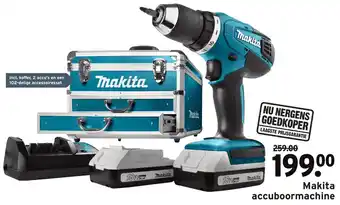 GAMMA Makita Accuboormachine aanbieding