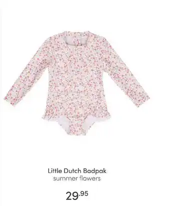 Baby & Tiener Little Dutch Badpak Summer Flowers aanbieding