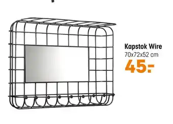 Kwantum Kapstok Wire 70x72x52 cm aanbieding