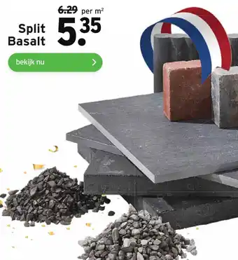 GAMMA Split Basalt aanbieding