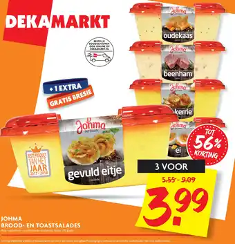 Dekamarkt Johma Brood- En Toastsalades aanbieding