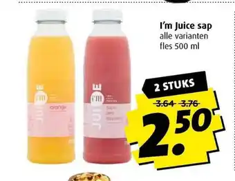 Boni I'm Juice Sap 500ml aanbieding