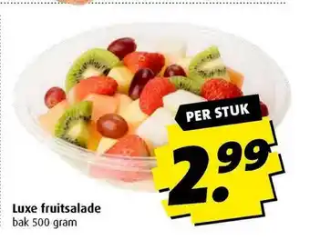 Boni Luxe Fruitsalade Bak 500 Gram aanbieding