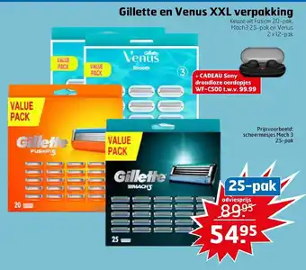 Trekpleister Gillette en Venus XXL verpakking 25-pak aanbieding