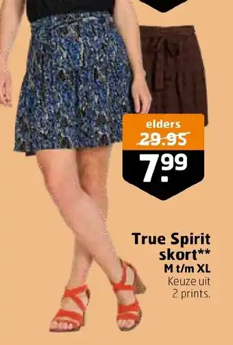 Trekpleister True Spirit skort** aanbieding