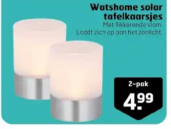 Trekpleister Watshome solar tafelkaarsjes 2-pak aanbieding