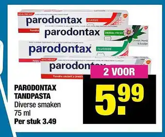 Big Bazar Parodontax Tandpasta 75ml aanbieding