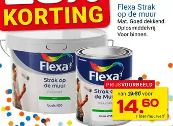 Kluswijs Flexa Strak op de muur aanbieding