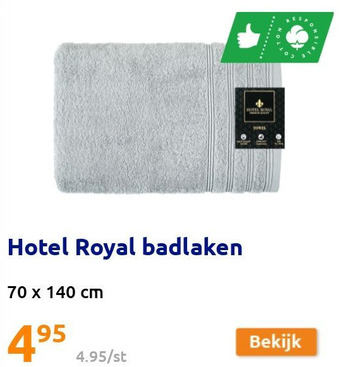 Action Hotel Royal badlaken aanbieding