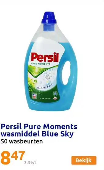 Action Persil Pure Moments wasmiddel Blue Sky aanbieding