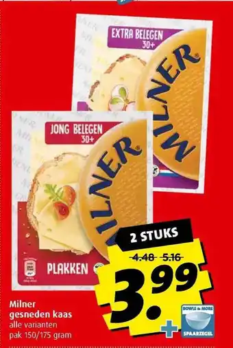 Boni Milner Gesneden Kaas aanbieding