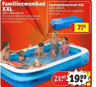 Kruidvat Familiezwembad XXL 305 X 183 X 50 Cm aanbieding