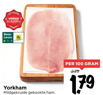 Vomar Voordeelmarkt Yorkham 100 gram aanbieding